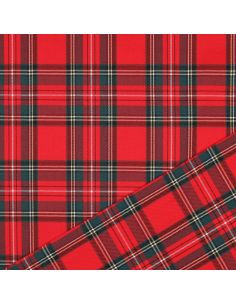 Tissus tartan écossais - Rouge