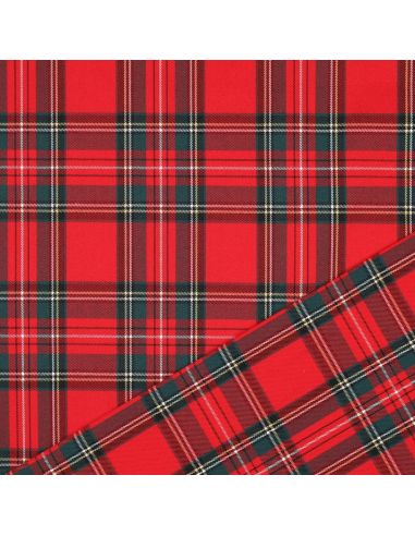 Tissus tartan écossais - Rouge