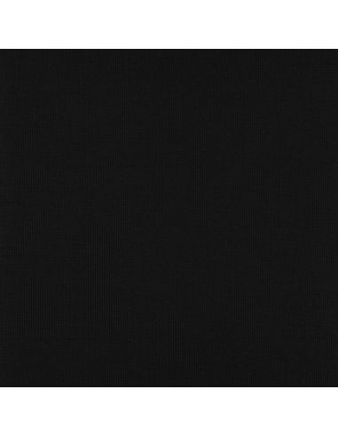 Tissu jersey bord côte côtelé - Noir