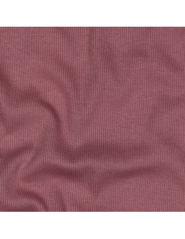 Tissu jersey bord côte côtelé - Baies