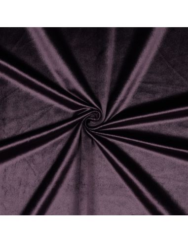 Tissu velours luxe d'ameublement - Aubergine