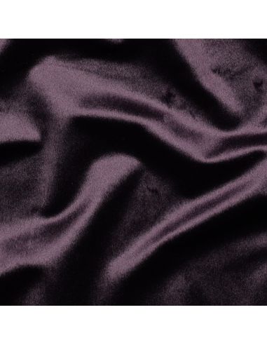 Tissu velours luxe d'ameublement - Aubergine
