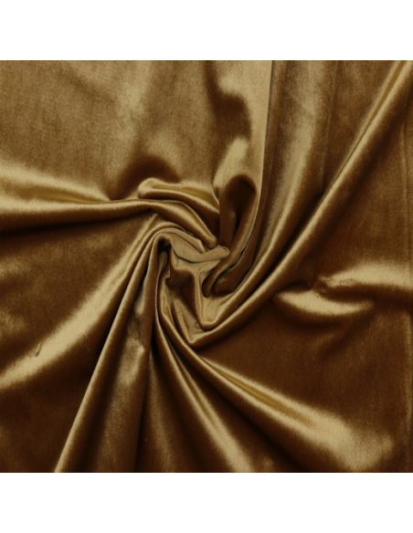 Tissu velours luxe d'ameublement - Camel