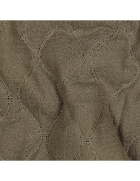 Tissu matelassé double gaze - Kaki