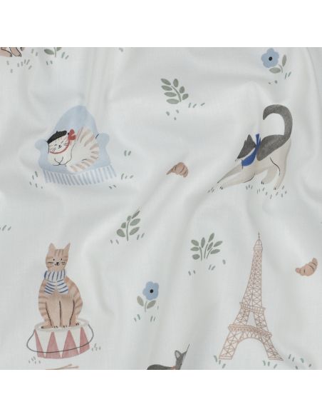 Tissu popeline de coton - Vive la France