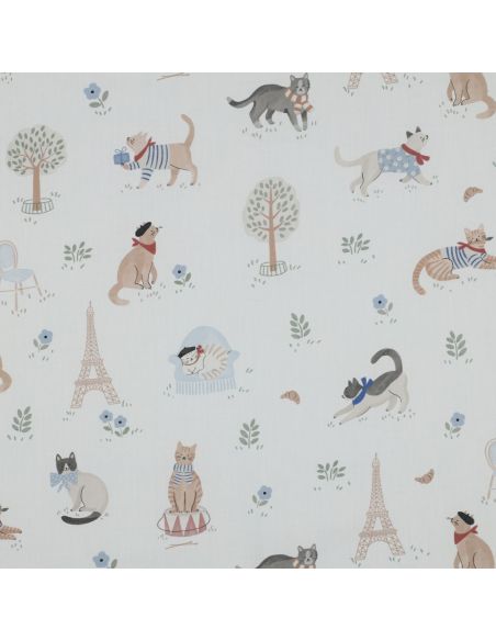 Tissu popeline de coton - Vive la France