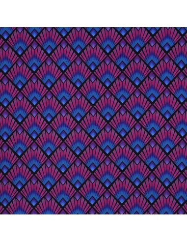 Tissu viscose graphique - Losanges