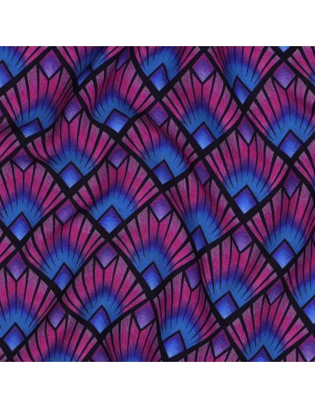Tissu viscose graphique - Losanges