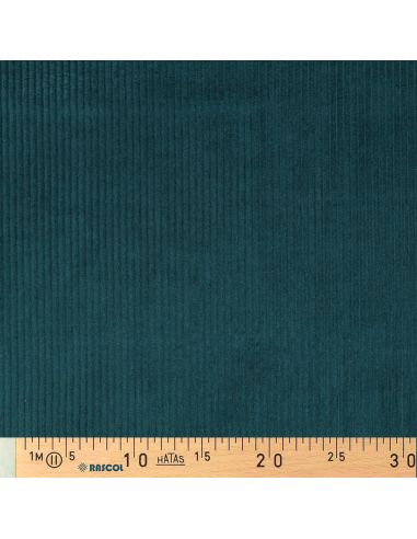 Tissu velours côtelé coton - Vert émeraude