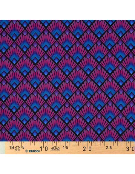 Tissu viscose graphique - Losanges