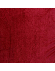 Tissu velours stretch - Rouge 2