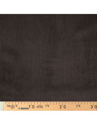 Tissu velours côtelé coton - Marron
