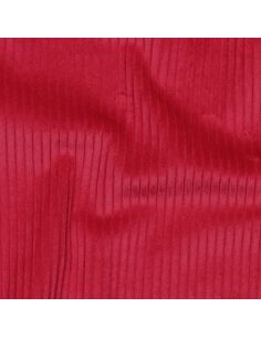 Tissu velours côtelé coton - Rouge 2