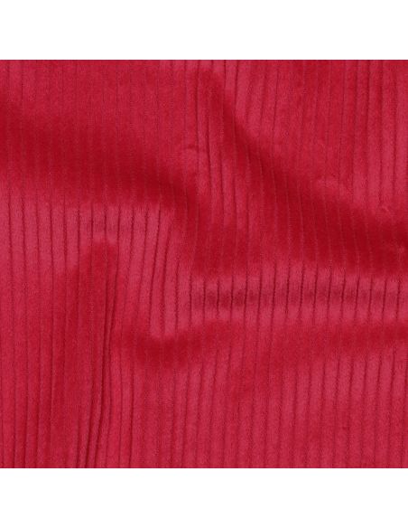Tissu velours côtelé coton - Rouge