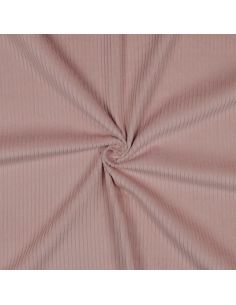 Tissu velours côtelé coton - Vieux rose