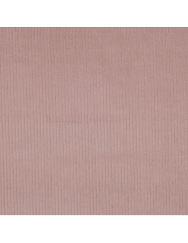 Tissu velours côtelé coton - Vieux rose