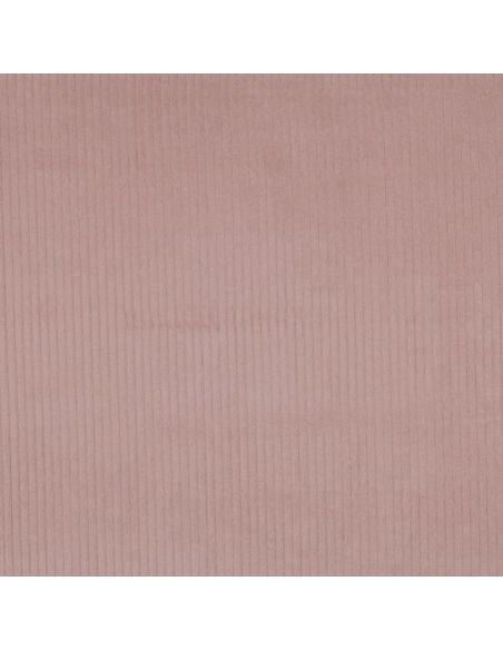 Tissu velours côtelé coton - Vieux rose