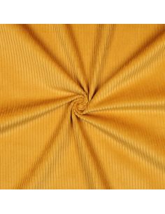 Tissu velours côtelé coton - Jaune