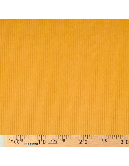 Tissu velours côtelé coton - Jaune