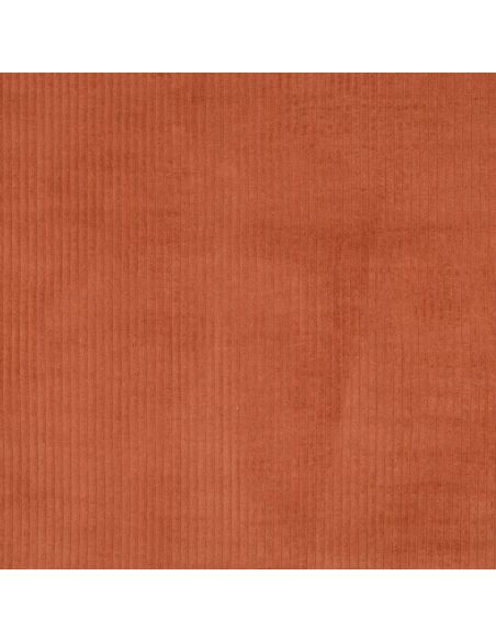 Tissu velours côtelé coton - Terracotta