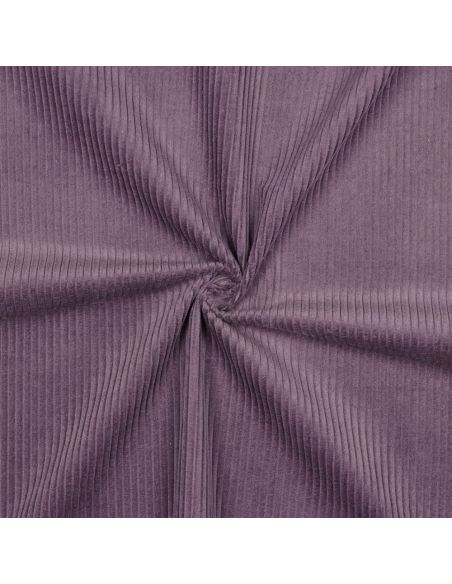 Tissu velours côtelé coton - Mauve