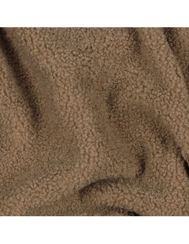 Tissu polaire Teddy double face - Mocha