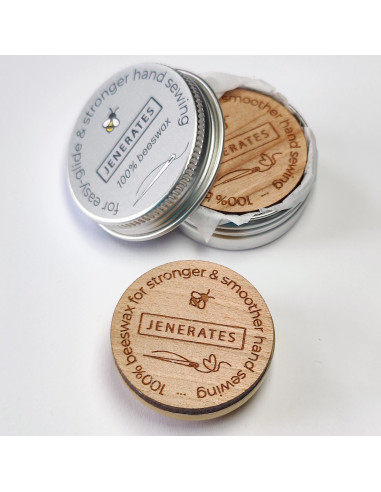Pot de cire d'abeille pour couture main et broderie