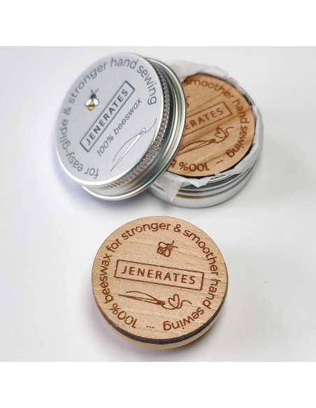 Pot de cire d'abeille pour couture main et broderie