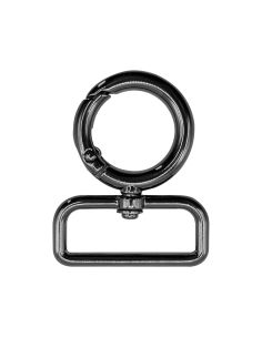 Mousqueton pivotant rond - Canon de fusil 32 x 20 mm