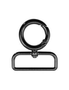 Mousqueton pivotant rond - Canon de fusil 40 x 20 mm