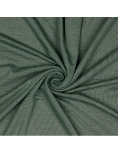 Tissu jersey tencel modal - Vert fougère