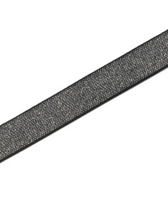 Elastique Color noir et argent 25 mm