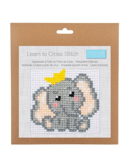 Kit Broderie Point De Croix OWN4B - Motif Cochon Mignon 11 CT 23x24 Cm
