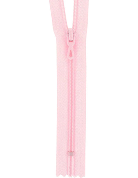 Fermeture éclair nylon - Rose