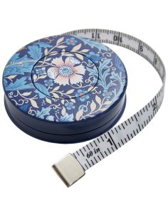 Mètre ruban enrouleur 150 cm - Collection fleurs bleues