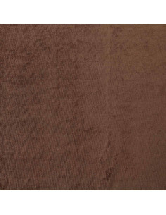 Tissu velours stretch - Marron 2