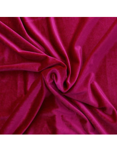 Tissu velours stretch - Fuchsia