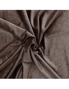 Tissu velours stretch - Taupe