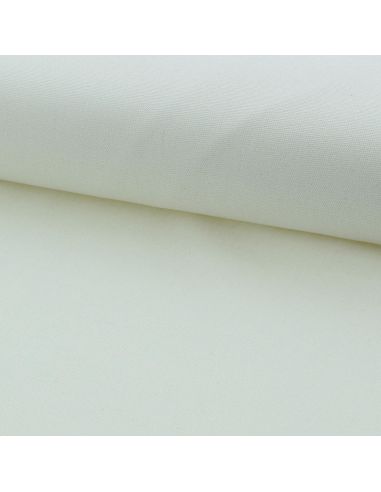 Toile de coton canvas demi-natté - Blanc cassé