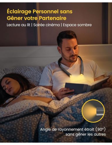 Lampe mains libres tour de cou rechargeable Rascol