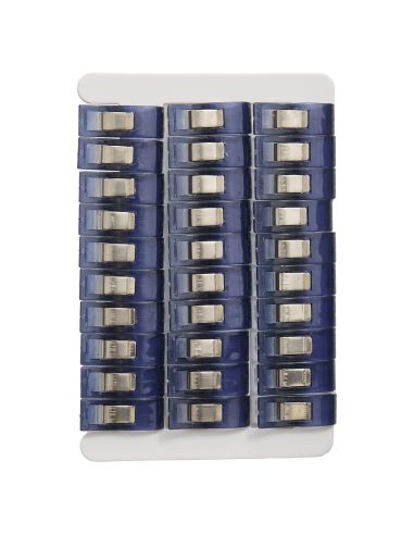 Set de 30 pinces tissus - Collection fleurs bleues