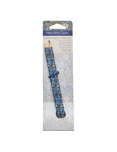 Crayon craie noir et blanc - Collection fleurs bleues