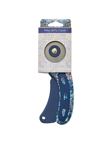 Cutter rotatif 45 mm - Collection fleurs bleues