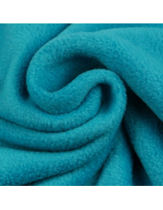 Tissu polaire - Bleu paon