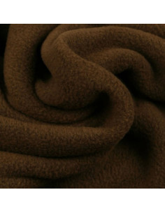 Tissu polaire - Chocolat