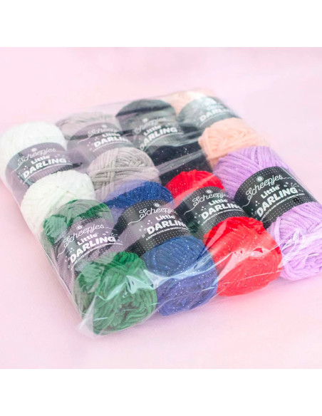 Sachet de 8 pelotes Scheepjes Little Darling Sparkle