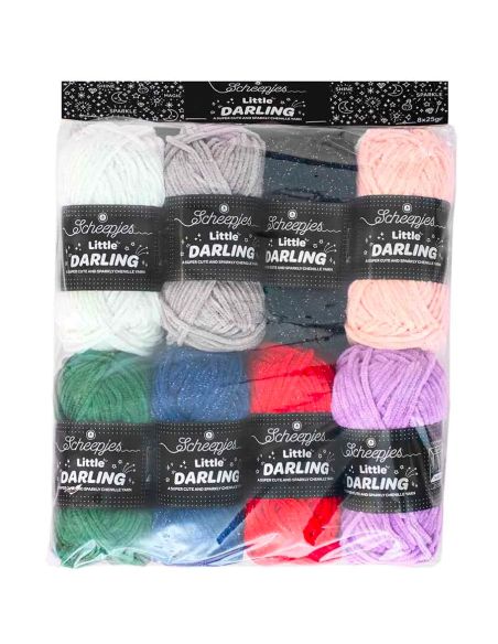 Sachet de 8 pelotes Scheepjes Little Darling Sparkle
