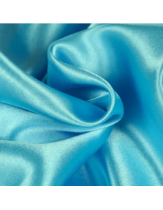 Doublure satinée deluxe - Bleu turquoise