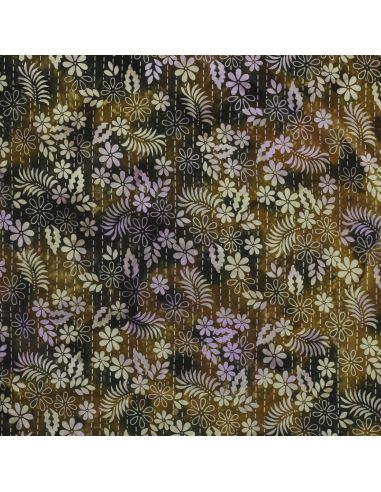 Tissu viscose batik Théa - Vert