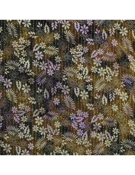 Tissu viscose batik Théa - Vert